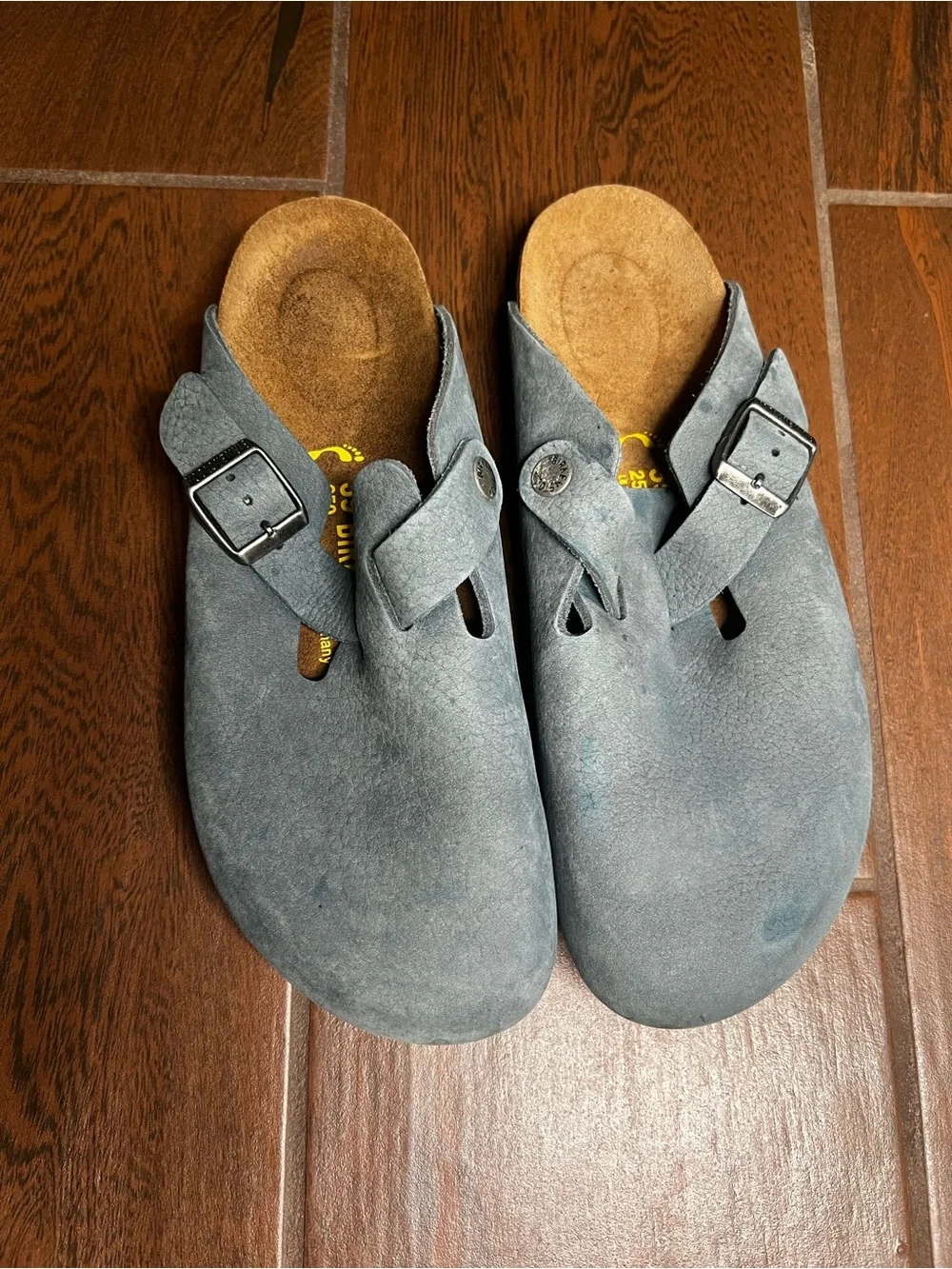 靴 BIRKENSTOCK BOSTON 39 Birkenstock | Shoes | Birkenstock Boston Blue Pebbled Leather